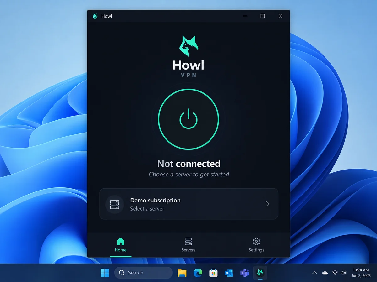 Home screen